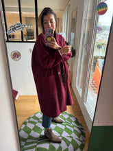 Charger l&#39;image dans la galerie, Manteau Boyfriend Izia laine bouillie bordeaux