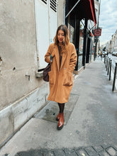 Charger l&#39;image dans la galerie, Manteau Boyfriend Izia laine et cachemire caramel